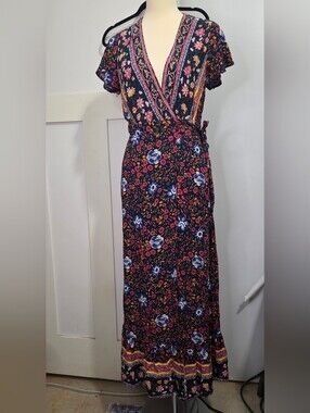Zesica - Floral True Wrap Maxi Dress